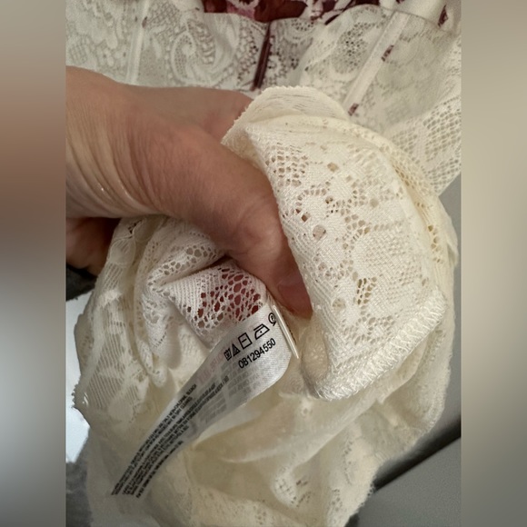 Intimately Free People lace corset romper nightgown size large - Picture 3 of 6